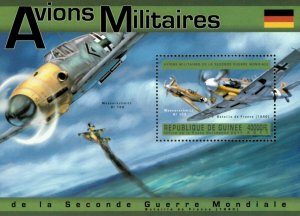 Guinea 2011 - German Military Planes, World War II - Souvenir Sheet - MNH
