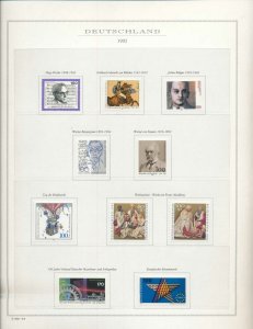 Germany 1992/93 MNH On 13 Pages Insects Art (Apprx 130 Items)W3477