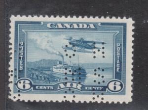 Canada #OC6 VF Mint Double Perf OHMS Error Variety