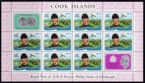 Cook Islands 1971 Sc#297/301 Prince Philip Polo Player/Royal Family Shlt.10+10L.