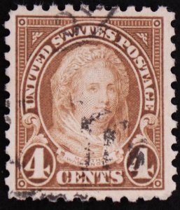 U.S. Used Stamp Scott #585 4c M Washington, XF-Superb. Unobtrusive Cancel. Gem!