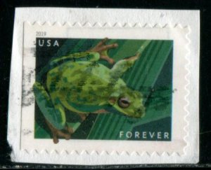 5395 US (55c) Frogs - Pacific Tree Frog SA, used on paper