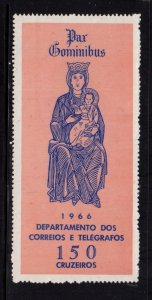 Brazil 1966 Christmas Stamp-  Peace to Men Department of Post & Telegraphs