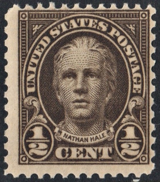 SC#653 1/2¢ Nathan Hale (1929) MNH