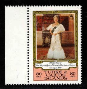 Turks and Caicos Islands Scott 440 Queen Mother 80th B day stamp