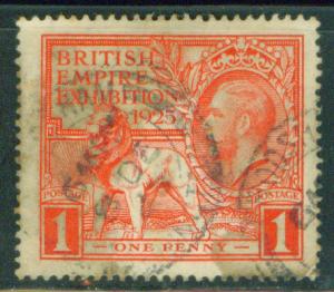 Great Britain Scott 203 British Lion and KGV 1925 CV$35