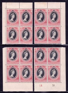 New Hebrides (EN) - Scott #77 - Cnr. blks of 4 - MNH/MH - See desc. - SCV $12