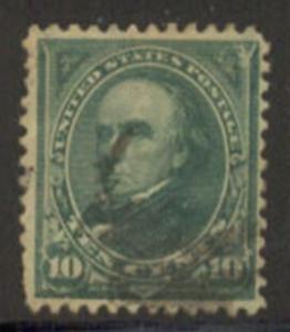 US Stamp #258 - Webster - First Bureau Regular Issue