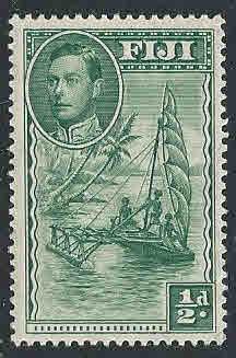 Fiji  # 117  ~ 1938 ~ Mint, HMR, PM ~  cv .20