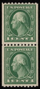 US #441 VF mint never hinged, Pair,  super fresh, CHOICE!