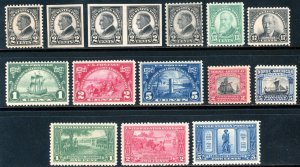 USAstamps Unused FVF US 1923-1926 Sets Scott 610-612, 614-623 OG MNH SCV $221