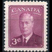 CANADA 1949 - Scott# 286 King 3c NH