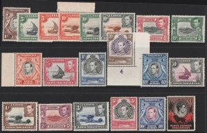 KENYA UGANDA TANGANYIKA 1938 KGVI Pictorial set 1c-£1 inc better perfs. MNH **.