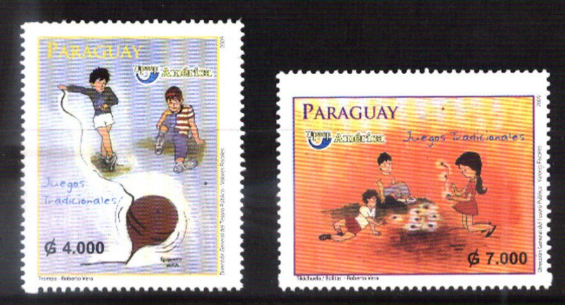  PARAGUAY 2010 UPAEP AMERICA TRADITIONAL CHILDREN GAMES ,MNH MI 5072-3