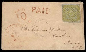 Canada / New Brunswick Scott 2 Gibbons 4 on Cover