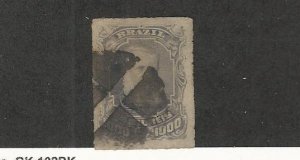 Brazil, Postage Stamp, #77 Used, 1878