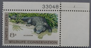 United States #1428 MNH XF Plate Number Single Wildlife Conservation