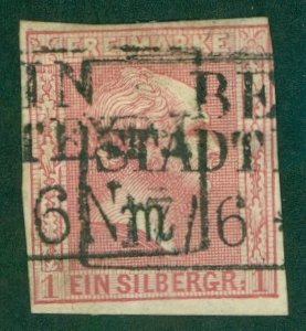 PRUSSIA-GERMANY 6 USED (RL) 3869 CV $35.00 BIN $9.50