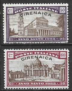 COLLECTION LOT 20998 CYRENAICA #B3-4 MNH 1925 CV+$20