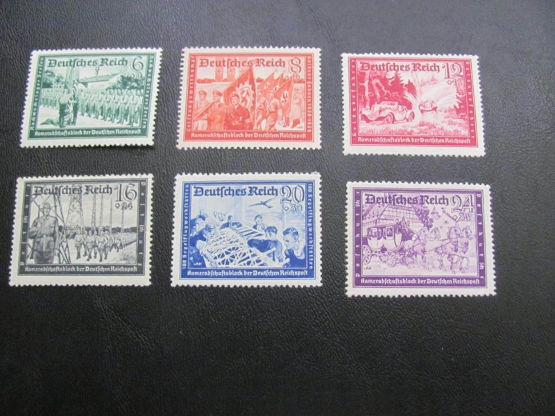 GERMANY 1941 MNH MI.NR. 773-778 NEW SURCHARGES   SET   (113)