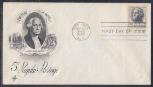 United States Scott 1213 Art Craft FDC - 1962 Washington Issue