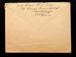 BELGIUM - COVER OF 1921 - SENT TO USA - (AO23)