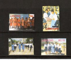 Lesotho 2005 - Girl Guides - Set of 4 Stamps - Scott #1366-9 - MNH