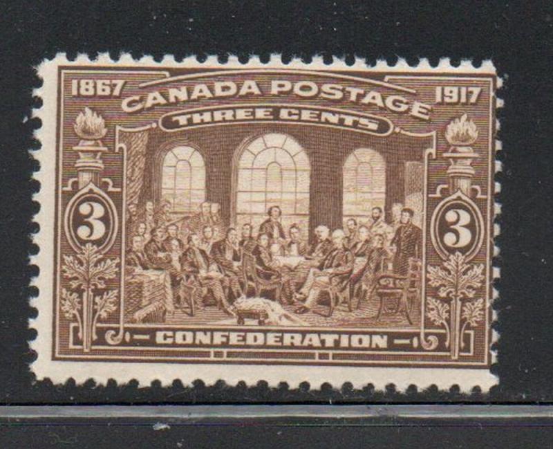 Canada 135 1917 3 c Fathers of Confederation stamp mint NH