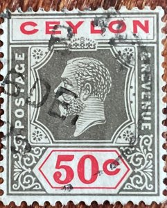 Ceylon #240 Used Single King Edward VII L21