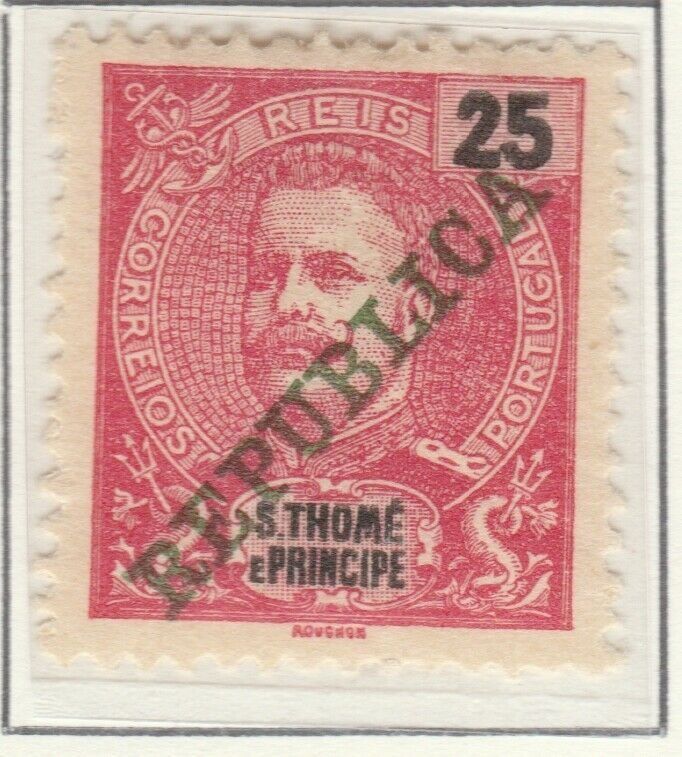 Portugal ST. THOMAS AND PRINCE ISLANDS 1911 25r MH* A5P55F9