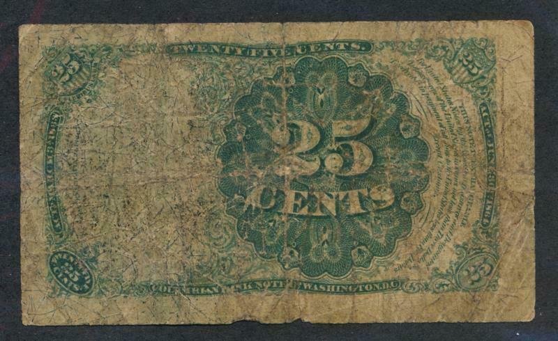 UNITED STATES (US) FRACTIONAL CURRENCY 25c FIFTH ISSUE