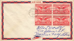 C40 6c ALEXANDRIA AIR MAIL - Nice Air Mail envelope