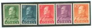 Norway #370-374 Mint (NH) Single (Complete Set)