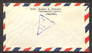 IRAQ 216 & C7 STAMPS MARKS & CLERK BAGHDAD TO NY AIRMAIL COVER 1959