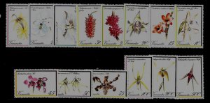 VANUATU Sc 323-36 NH SET of 1982 - FLOWERS - ORCHIDS