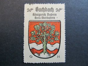 A4P1F10 Buchbach Kaffee Hag 1910 Vignetten Orts Reklamemarke Städtewappen