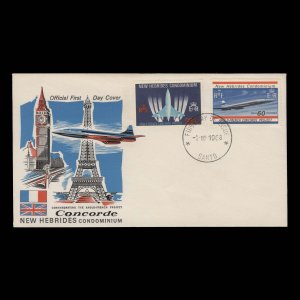 New Hebrides 1968 (FDC) Anglo-French Concorde Project, SANTO ...