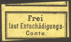 GERMANY Mi # I SCARCE Mint NH - 1874 Postage Due Label