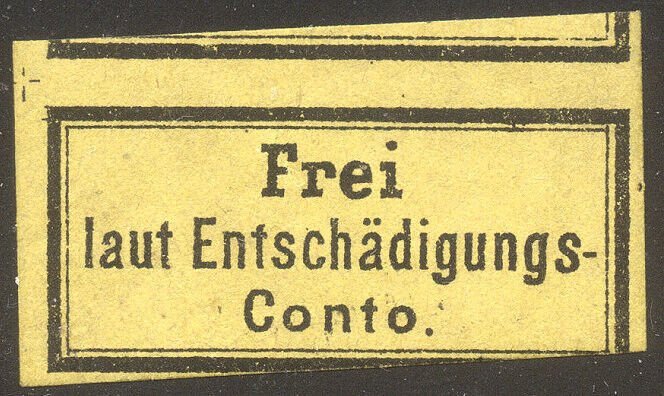 GERMANY Mi # I SCARCE Mint NH - 1874 Postage Due Label