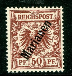 Mariana Islands 1900 Germany 50 pfg Brown 56° Sc #16 MNH X1