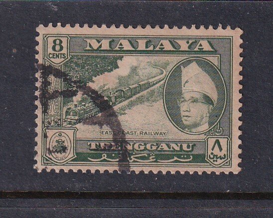Malaya Trengganu 1957 Sc 70 8c Used