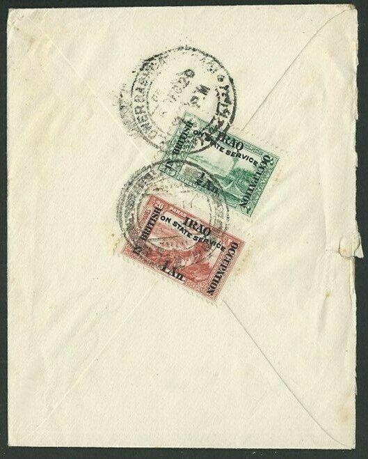 IRAQ 1920 Officials on OHMS cover Lower Baghdad cd.........................61797