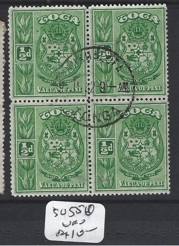 TONGA (PP0605B)  1/2D  SG 55  BL OF 4   VFU