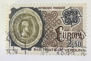 France 1982 Scott 1828 used - 2.30fr,  Europa, Treaty of Verdun 843