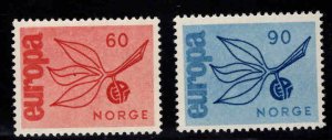 Norway Scott 475-476 MH* Europa 1965 set