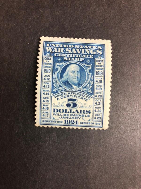 WS4  War Savings Stamp Very Fine Mint Never Hinged