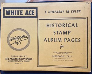 New White Ace Pages U.S. Commemorative Postal Stationary 1967-70 CPS-1