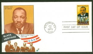 MARTIN LUTHER KING JR FDC SPECTRUM COVERS CACHET