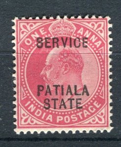 INDIA; PATIALA early 1900s ED VII issue Mint hinged Shade of 1a. value