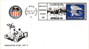 1972 Apollo 16 Space Event - Unknown Cachets